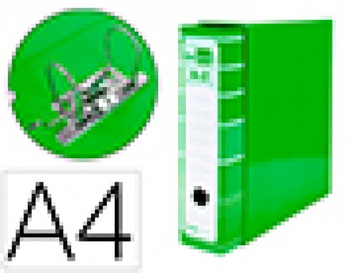 Pasta de arquivo de alavanca liderpapel filing system cartao forrado din a4 com caixa verde , Liderpapel , 32074 , 8423473320741